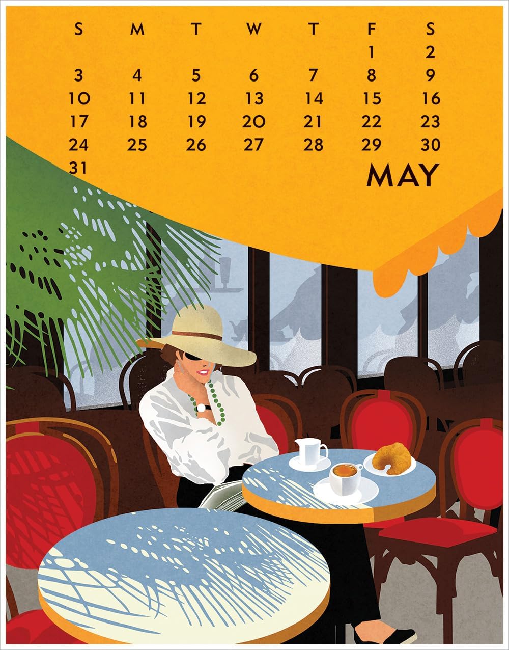 Linnea Design 2026 Poster Calendar 11 x 14" Artwork by Johanna Riley