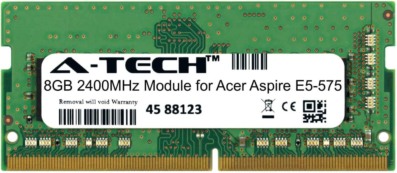 A-Tech 8GB Module for Acer Aspire E5-575 Laptop & Notebook Compatible DDR4 2400Mhz Memory Ram (ATMS268871A25827X1)