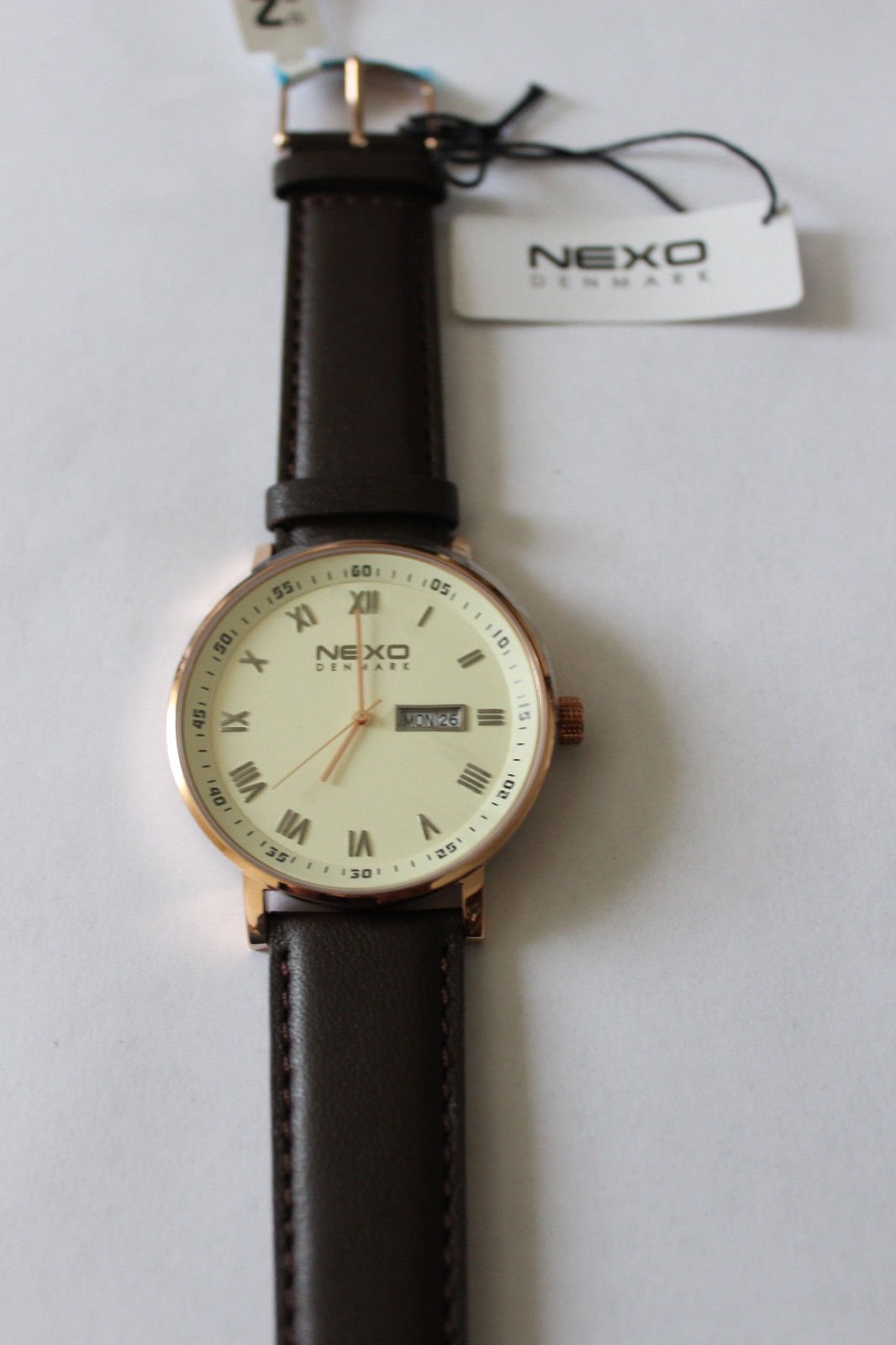 Nexo Danmark Safi Watch Leather Strap Glass 15383