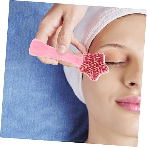 Miniatura 5 de Cepillo limpiador facial para piel, cepillo de limpieza facial en forma de estrella, cepillo facial manual de doble cara, cepillo de masaje
