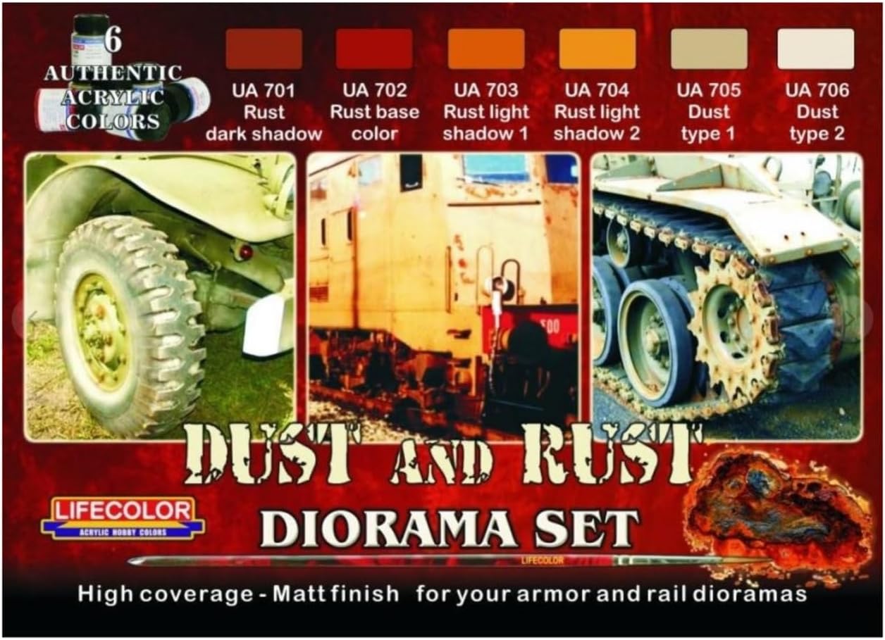 Diorama Set LifeColor CS10 DUST and RUST
