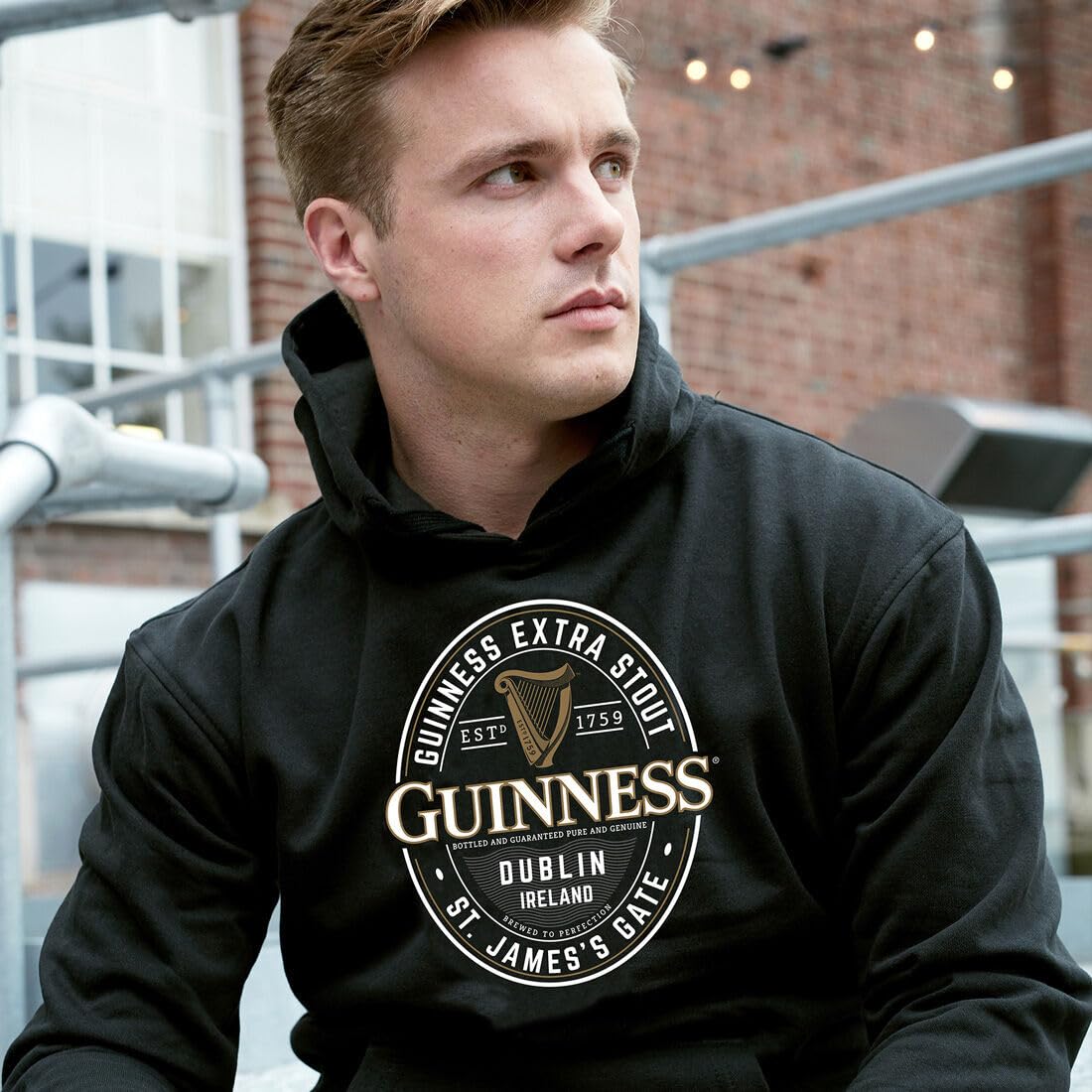 Guinness Black Label St. James Gate Hoodie