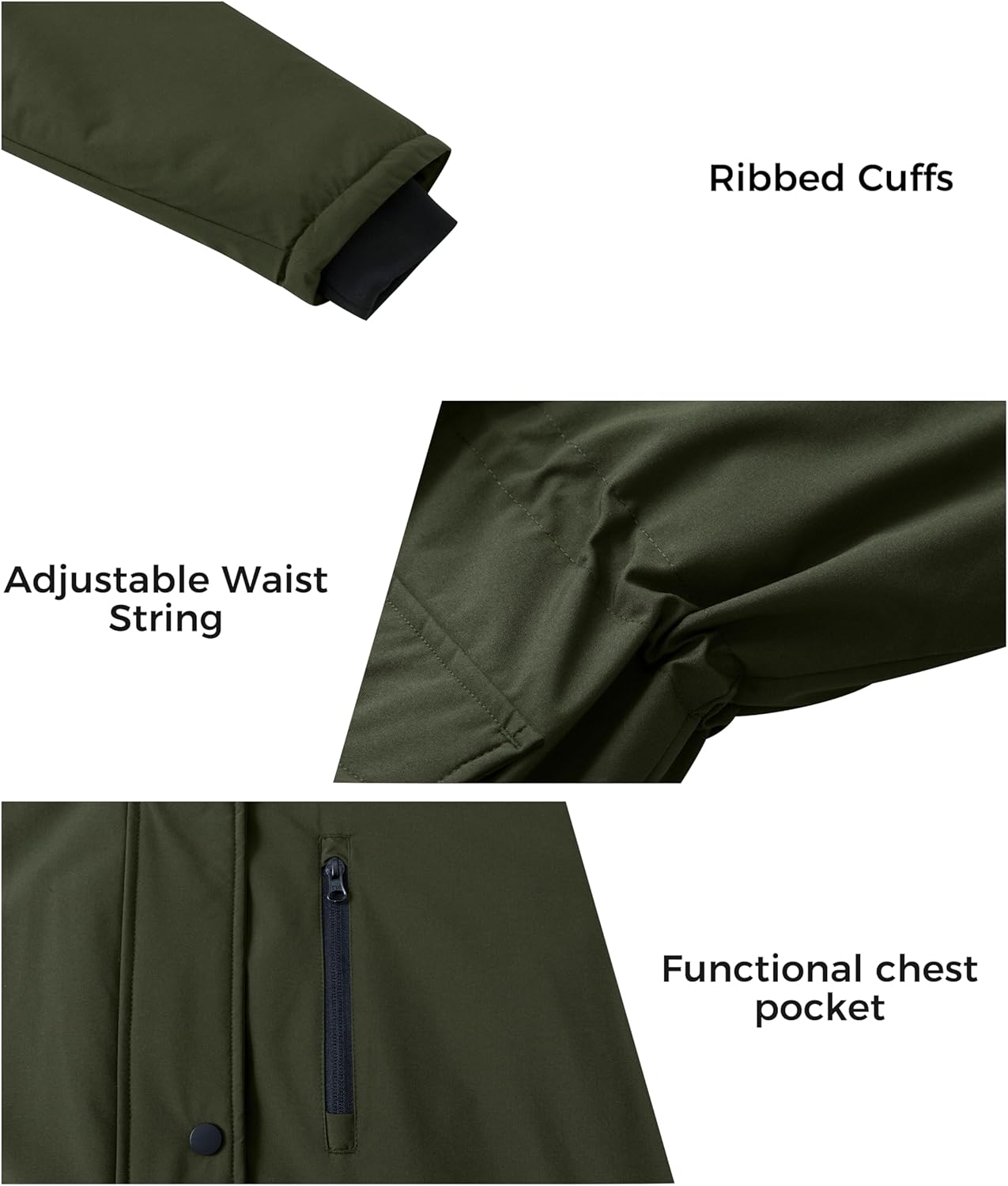 wantdo Women's Plus Size Winter Coat Waterproof Puffer Jacket Warm Thicken Parka with Removable Hood - Image 6