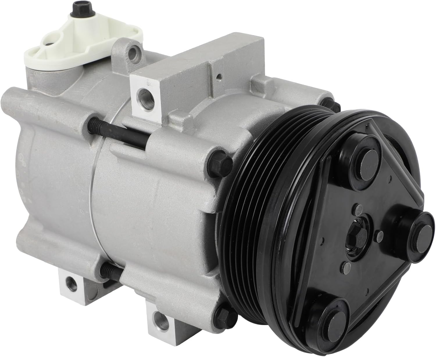 SCITOO Air Conditioner AC Compressor with Clutch for Ford for E-150 Econoline 4.2L for Ford for Econoline 4.2L 1997-2001 (5U2Z19V703ED 5U2Z19V703EE F7UZ19V703HA F7UZ19V703HARM G2MZ19V703P)