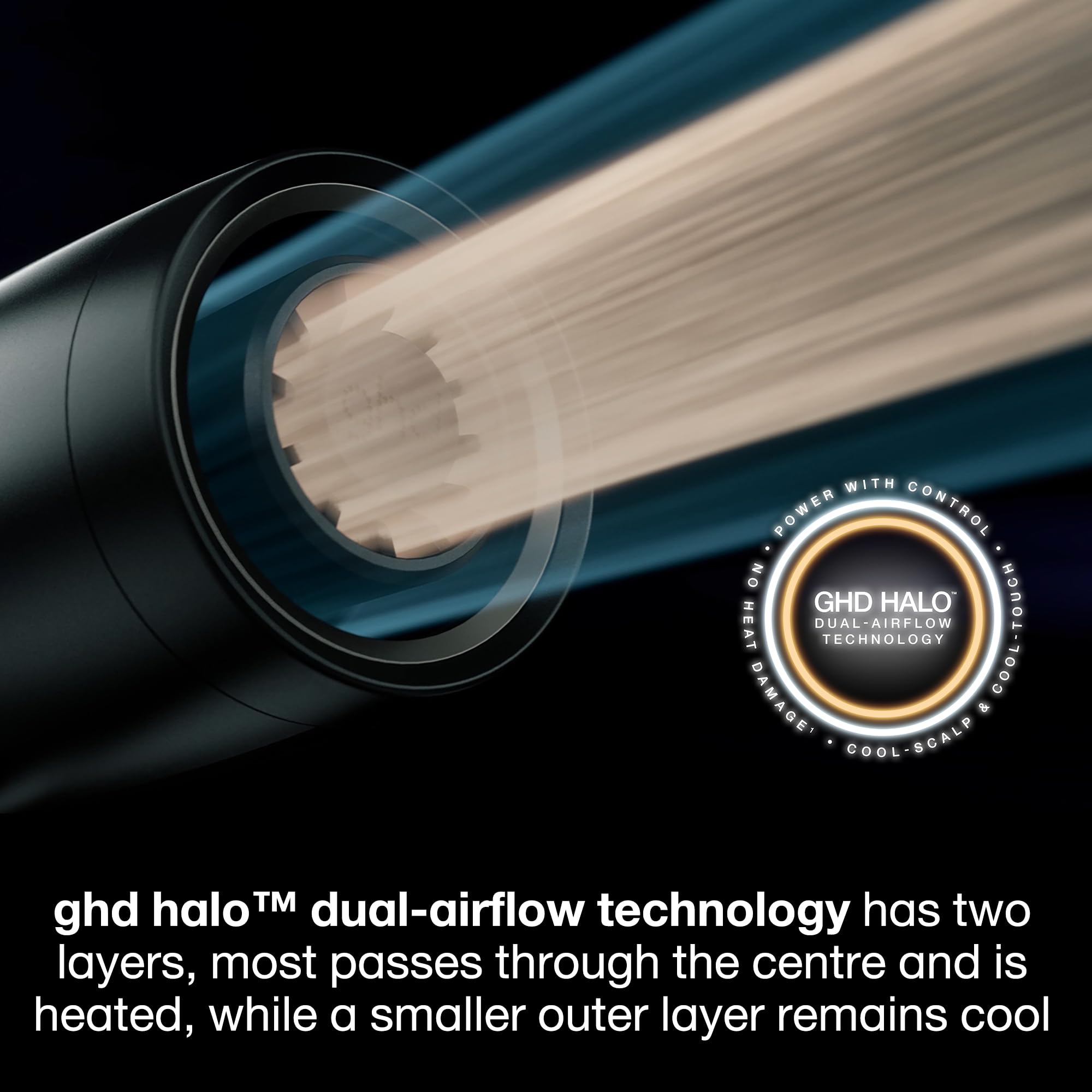 ghd Speed Ionic Hair Dryer in Silver White - Fast, Quick, Powerful Blow Dries with Control & No Heat Damage, ghd's Best Blow Dryer - for All Hair Types (UK Plug) - 4