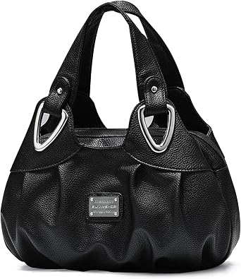 NICOLE & DORIS Ladies Fashion Handbags Elegant Top-handle Bags for Women Floral Shoulder Bags PU Leather