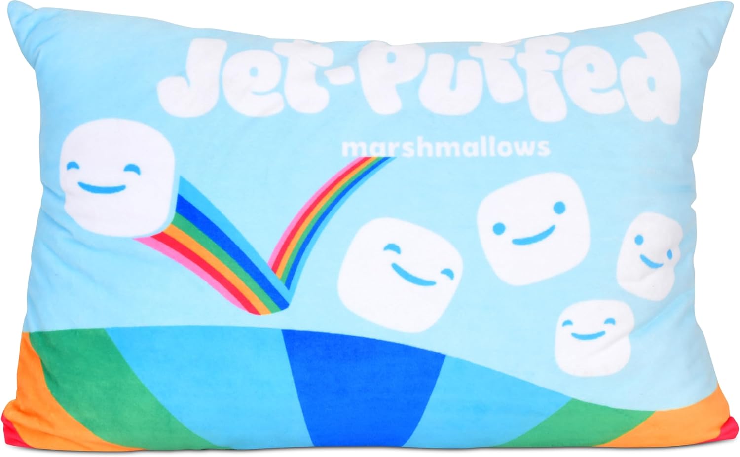 iscream Kraft Jet-Puffed Marshmallow 17.5" x 11" Pillow Set with Mini Marshmallow Pillows