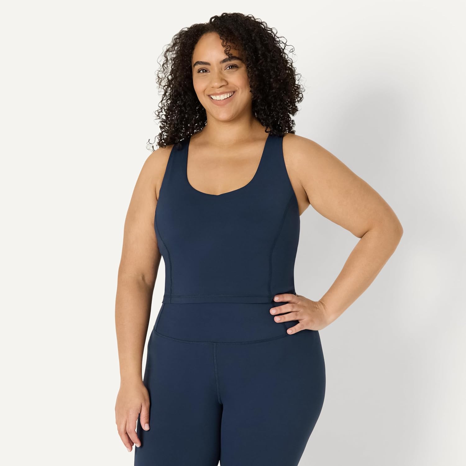 Amazon Essentials Women's Active FormFlex Buttery Soft Light Support Crop Tank with Bra - Image 6