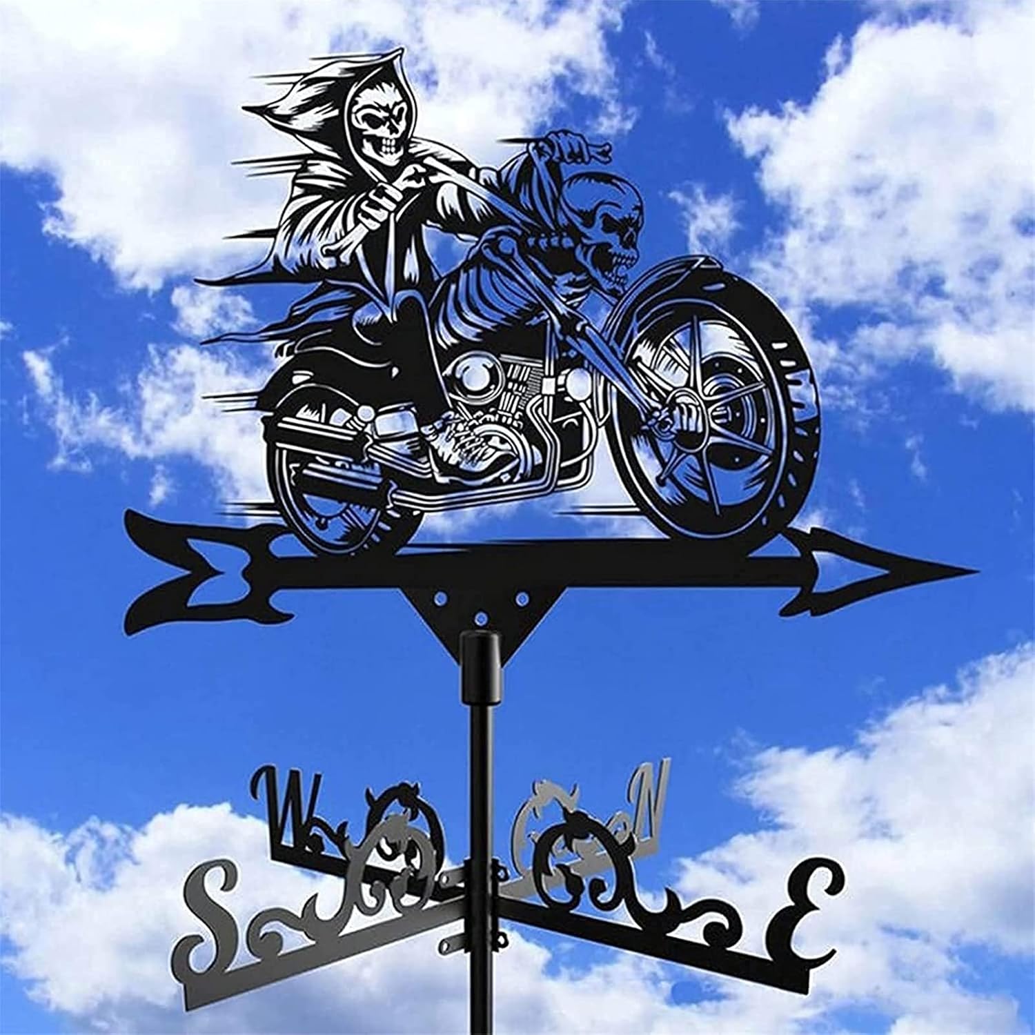 Weathercock Stainless Steel Silhouette Wind Vane Weather Vanes Wind