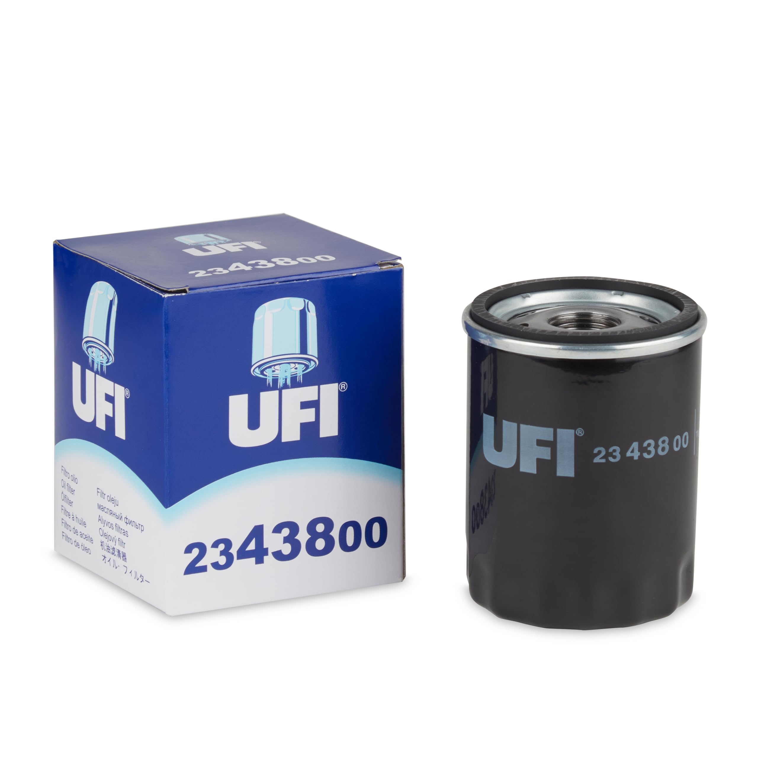 UFI Filters, Filtro de Aceite 23.438.00, Filtro de Aceite de Recambio, Apto para Coches, Apto para Modelos Alfa Romeo, Chrysler, Fiat, Ford, Lancia, Opel y Vauxhall