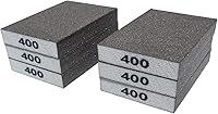 Vista 8 de Juego de 6 bloques de lijado manual de grano 80 – esponja de lijadora mediana, esponjas de lijado de doble uso húmedo y seco, lavable