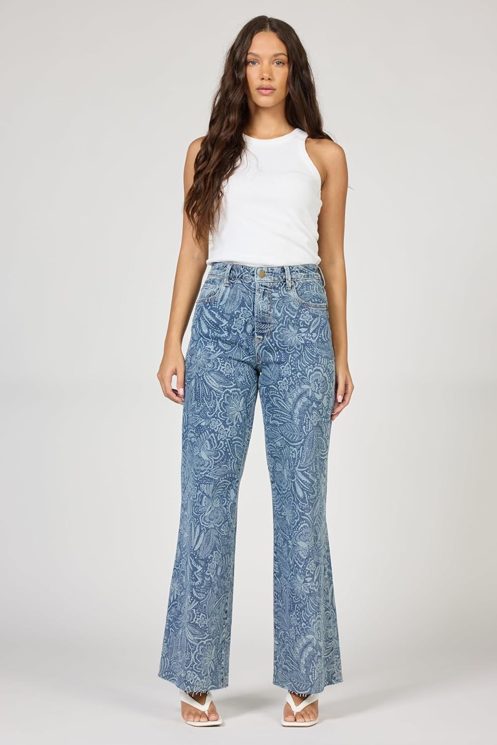 DEAR JOHN Fiona Wide Leg Women's Jeans High Rise Highwaisted Denim Classic Fit Full Inseam - Image 2