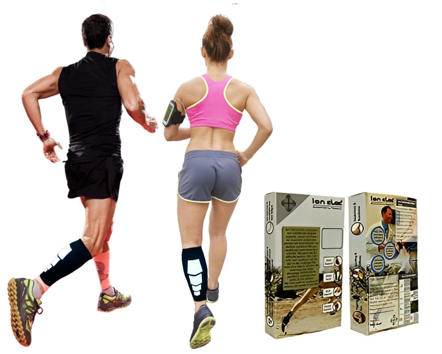 Buy Ion Clad Copper Compression Calf Sleeve Shin Support Socks for