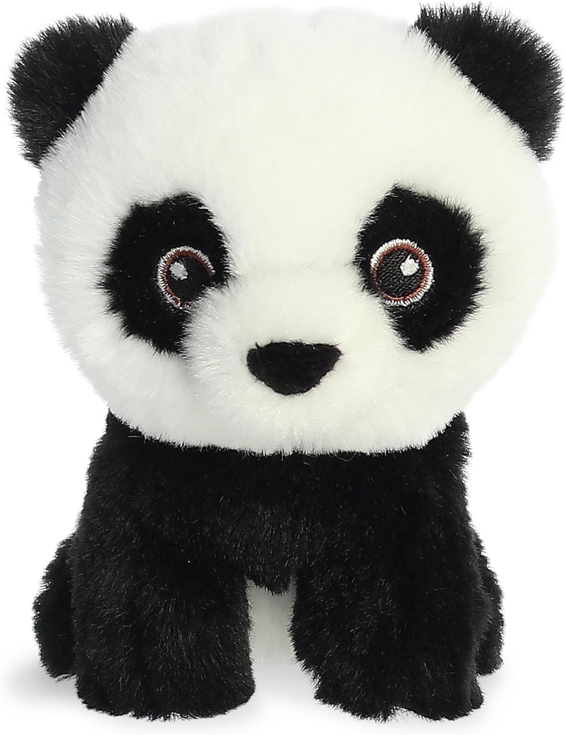 Aurora® Responsibly Made Eco Nation™ Mini Panda Stuffed Animal - Ideal for Playtime Adventures - Perfect for Birthdays or Just Because - Black 5 Inches