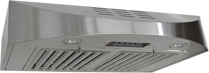 KOBE CHX3830SQBD-3 Brillia 30-inch Ductless Under Cabinet Range Hood, 3-Speed,