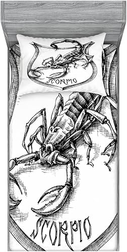 Miniatura 205 de Ambesonne Juego de sábanas bajeras y fundas de almohada, deliciosos tacos con verduras, cocina folclórica, ingredientes de recetas de comida Beige