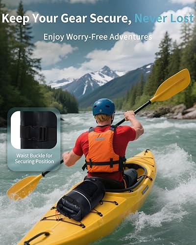 Miniatura 6 de ECOHUB Bolsa seca impermeable para mujeres y hombres, 5L10L20L Roll Top Bolsa de almacenamiento ligera en seco Mochila para viajes, kayak,