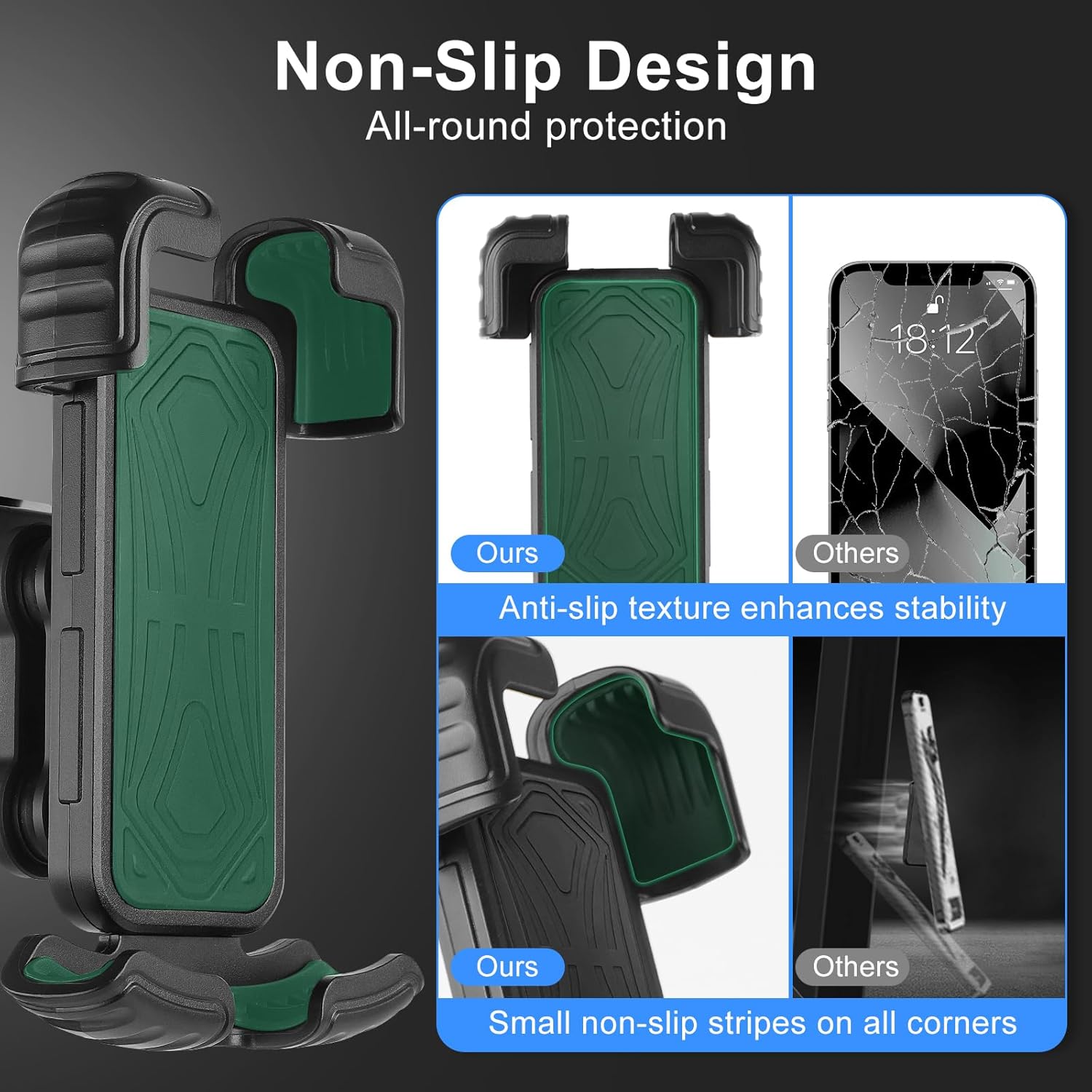 Golf Cart Phone Holder Magnetic Mount Univseal Fit EZGO/Yamaha/Club/ICON/Zone,360° Rotation, Ultra Strength Magnetic,Golf Cart Phone Holder for Phone Size 6“-7”, Includes iPhone16-11/Pro/Pro Max/Plus