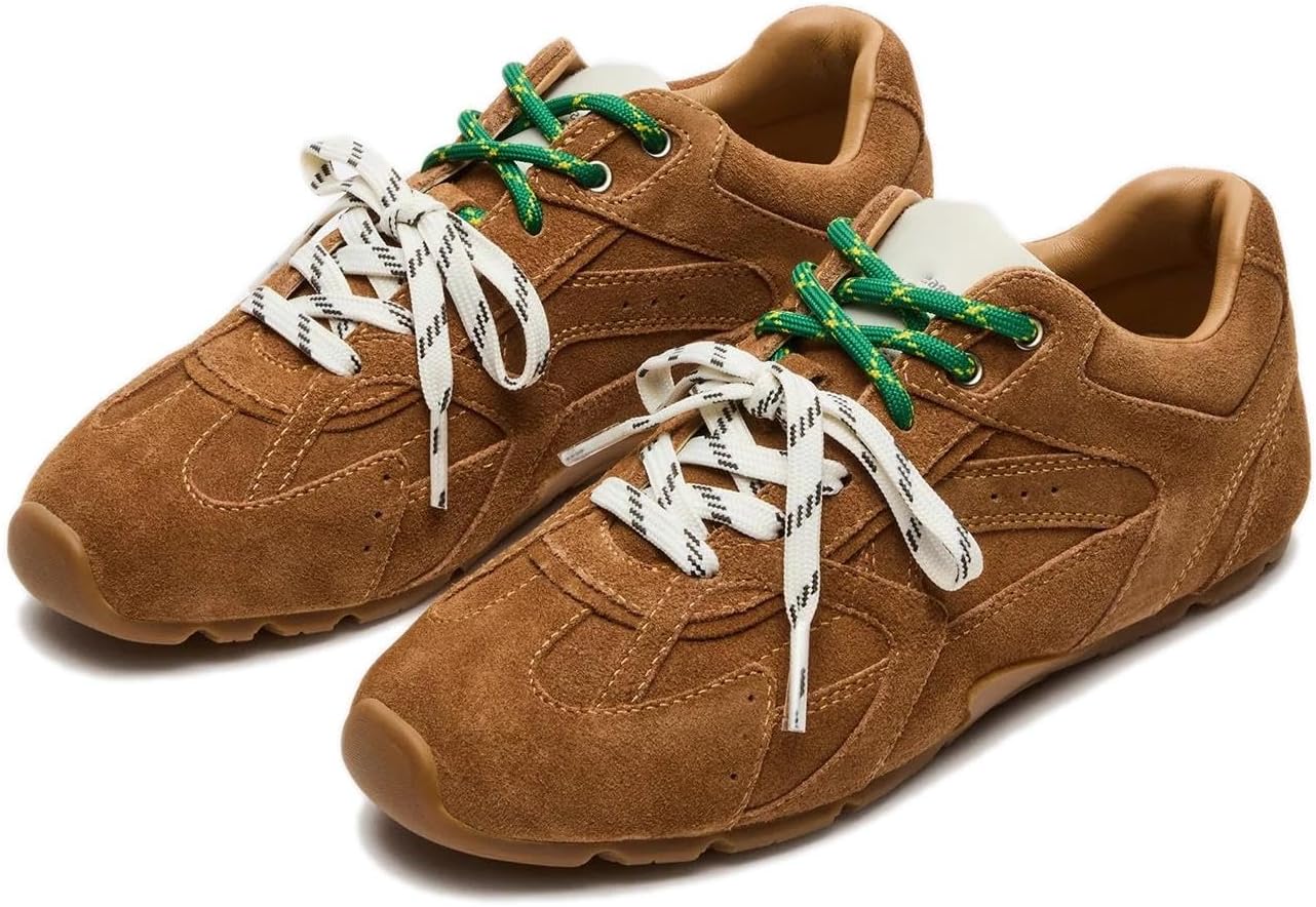 Sneakers for Women Fashion Shoes Suede Casual Work School Prom Campus Cute