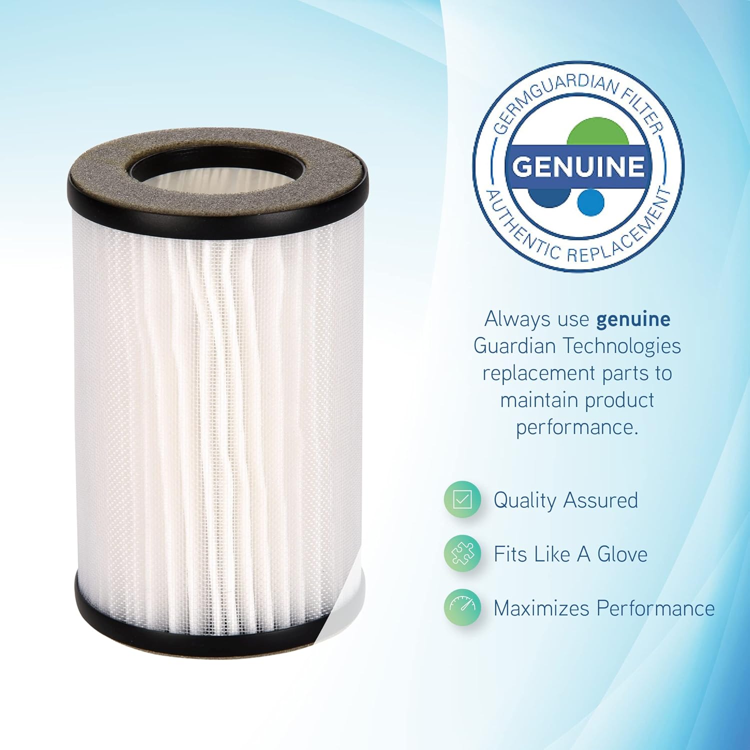 GermGuardian Allergen Replacement Filter for AC085 Portable Personal Air Purifier, Captures Airborne Particles, Dust Mites, Pollens, Debris and Pet Dander, FLT085
