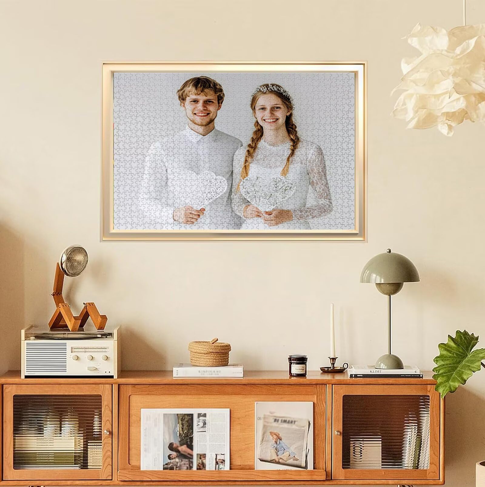 Puzzle Personalizado con Foto, Personalizada Rompecabezas Personalizado Diseña tu Logo Foto o Texto, Personalizado Navidad Halloween San Valentín Parejas Niños Familia Amigos h-3549