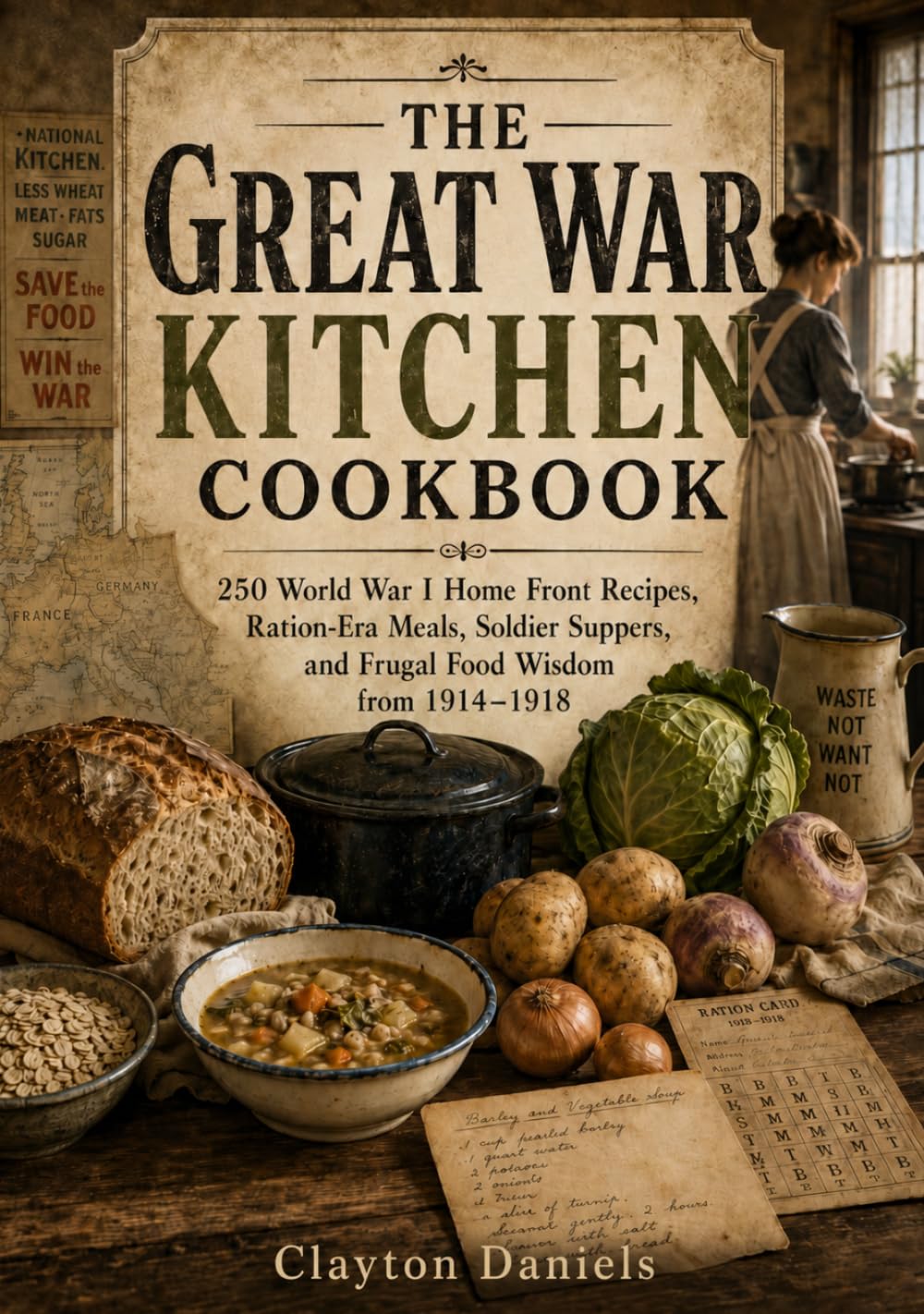 The Great War Kitchen Cookbook: 250 World War I Home Front Recipes, Ration-Era Meals, Soldier Suppers, and Frugal Food Wisdom from 1914-1918 (Into the Past Cookbook Series)