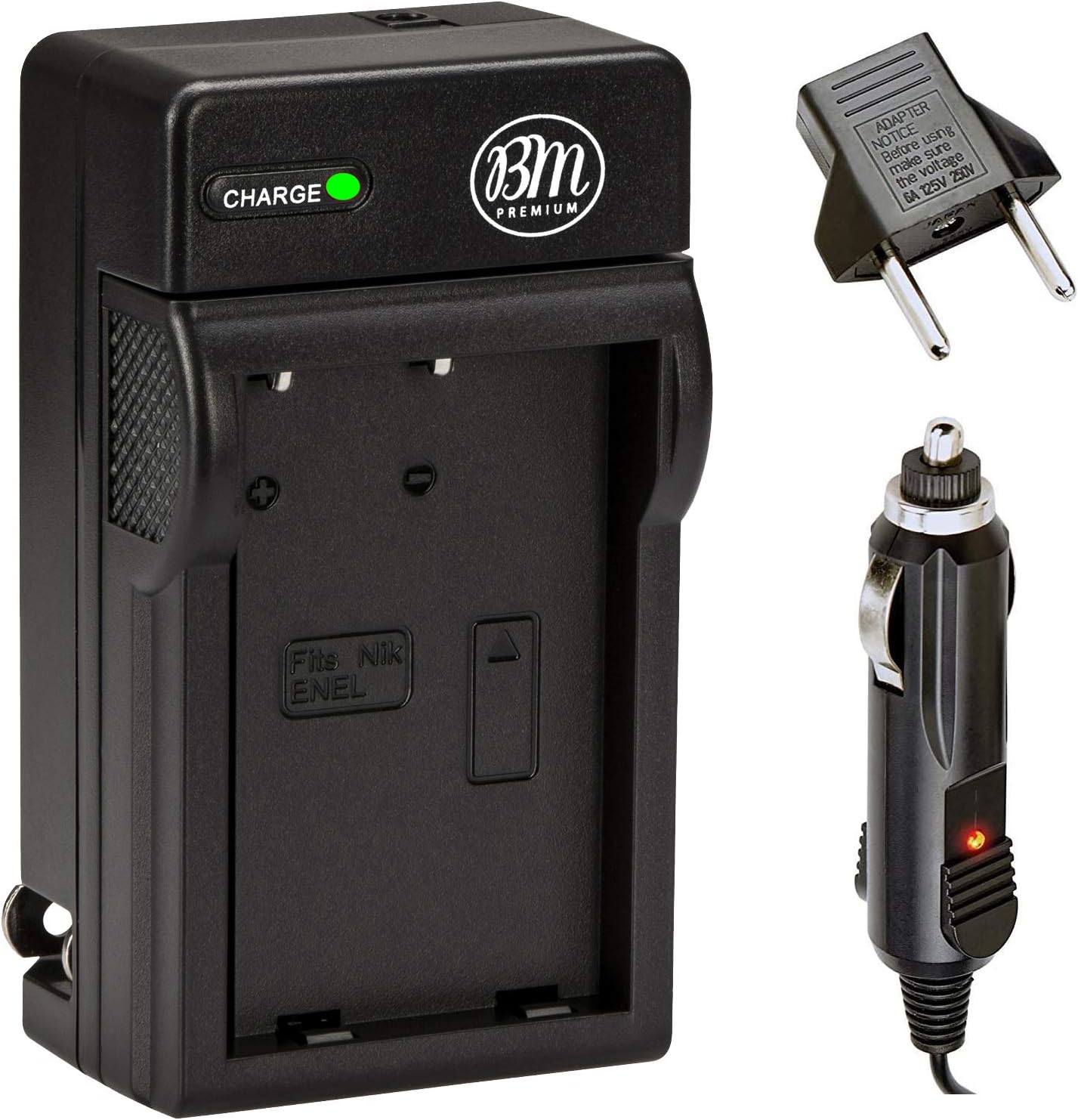 BM Premium EN-EL5 Battery Charger for Nikon Coolpix P80, P90, P100, P500, P510, P520, P530 Digital Camera