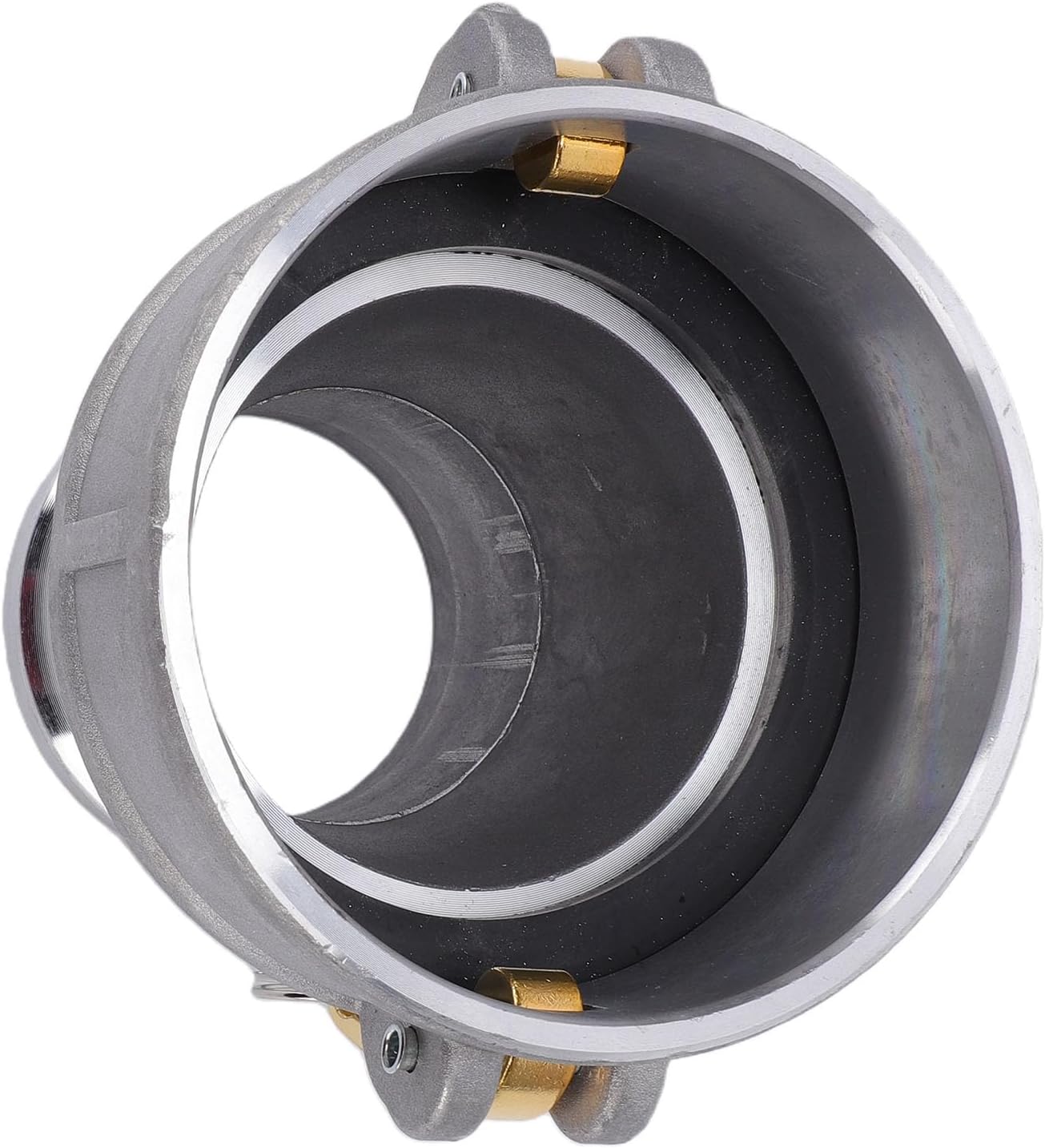 Zunate Aluminum Type DA Hose Fitting, Cam and Groove Coupling Reducer with 4 Inch Female Thread and 3 Inch Male Thread for Industrial Use