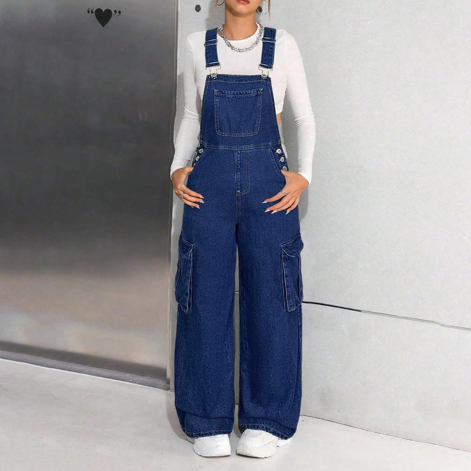 Kids Denim Overalls Latzhose - Adjustable Straps, Multiple Pockets, Unisex Jumpsuit Playsuit For Casual Play, Daily Wear & Outdoor Activities