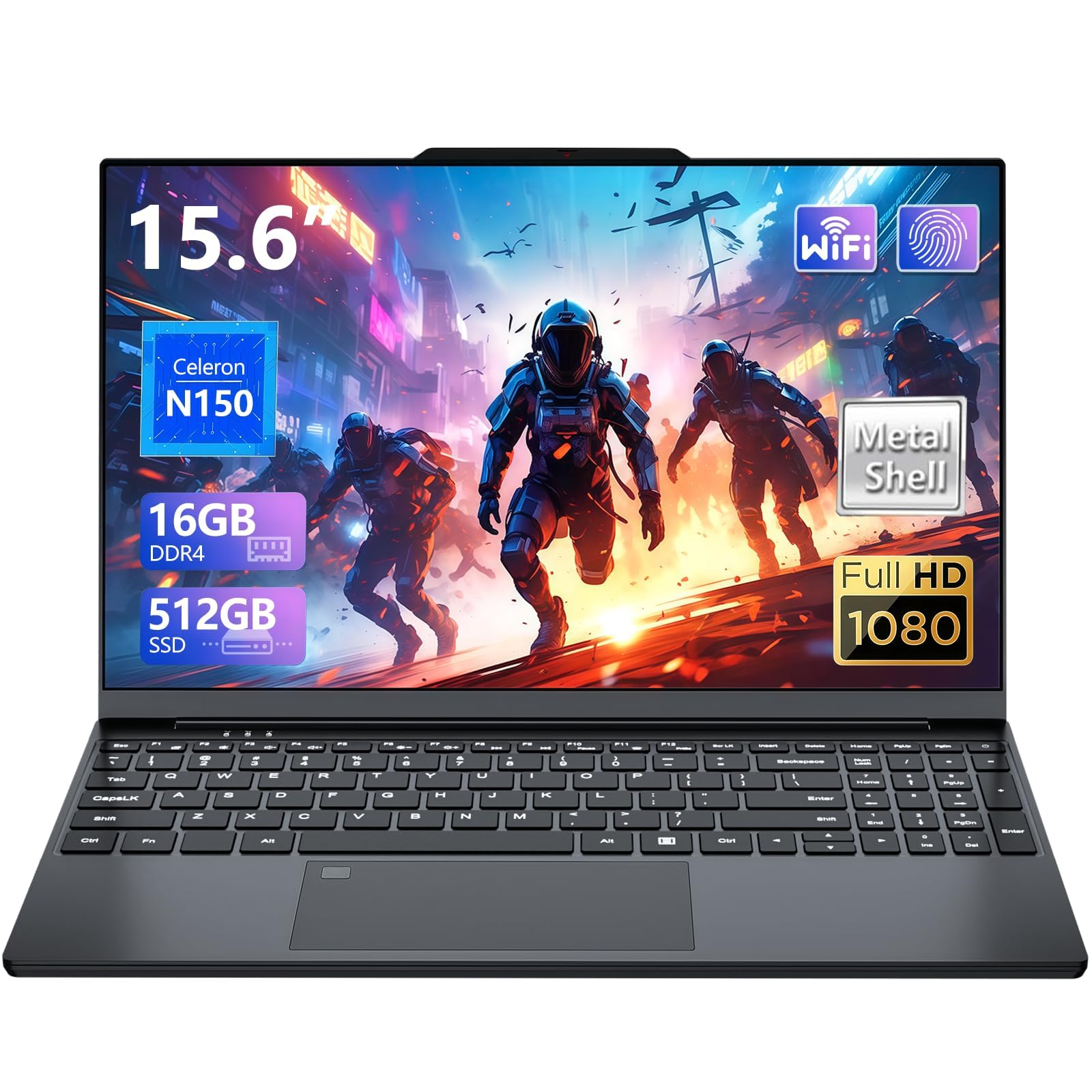 Amazon.co.jp: ゲーミングノートパソコン、N150プロセッサー搭載15.6