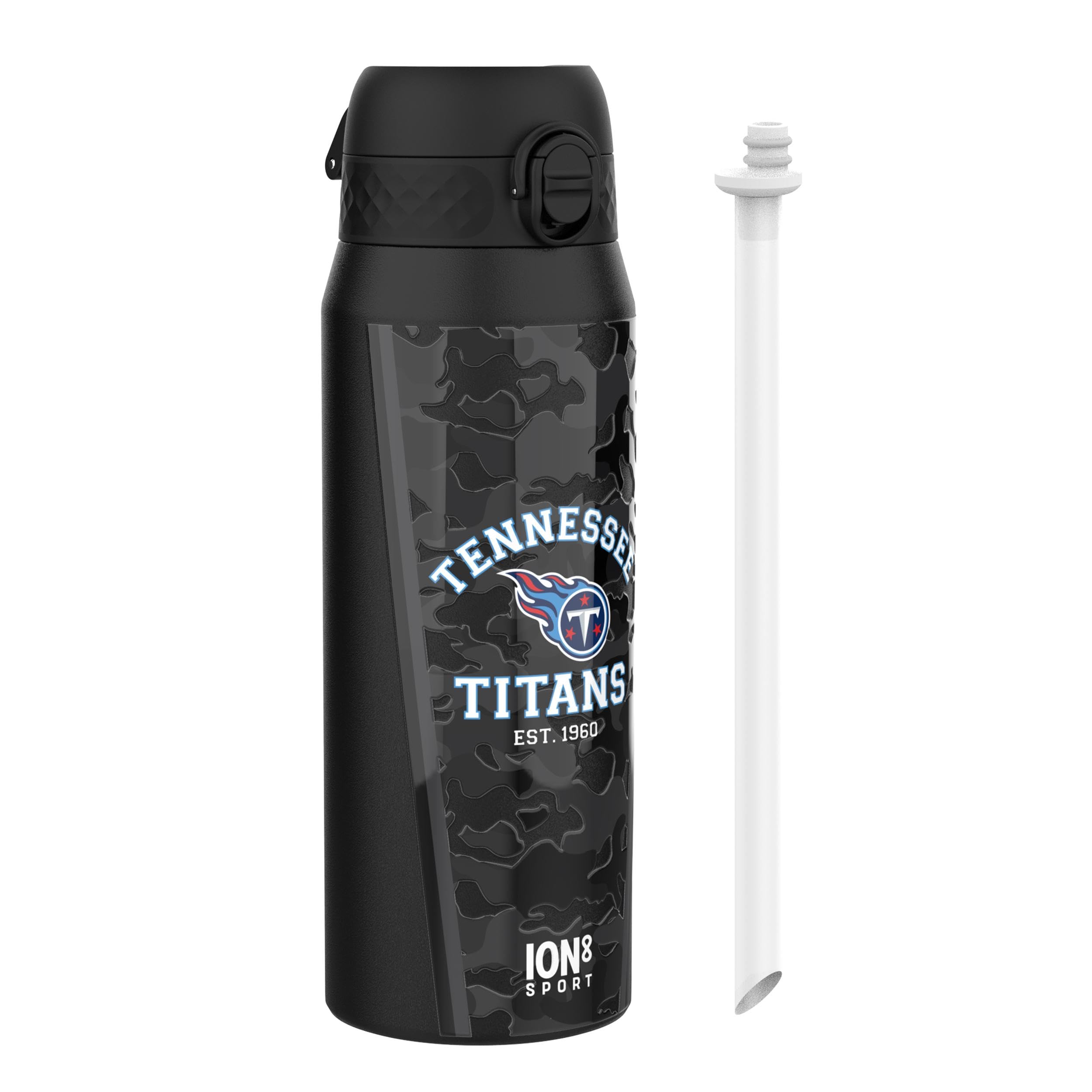 Rackhams Nfl X Ion8 Insulated Steel Water Bottle, Nfl Titans, 750Ml (24Oz)