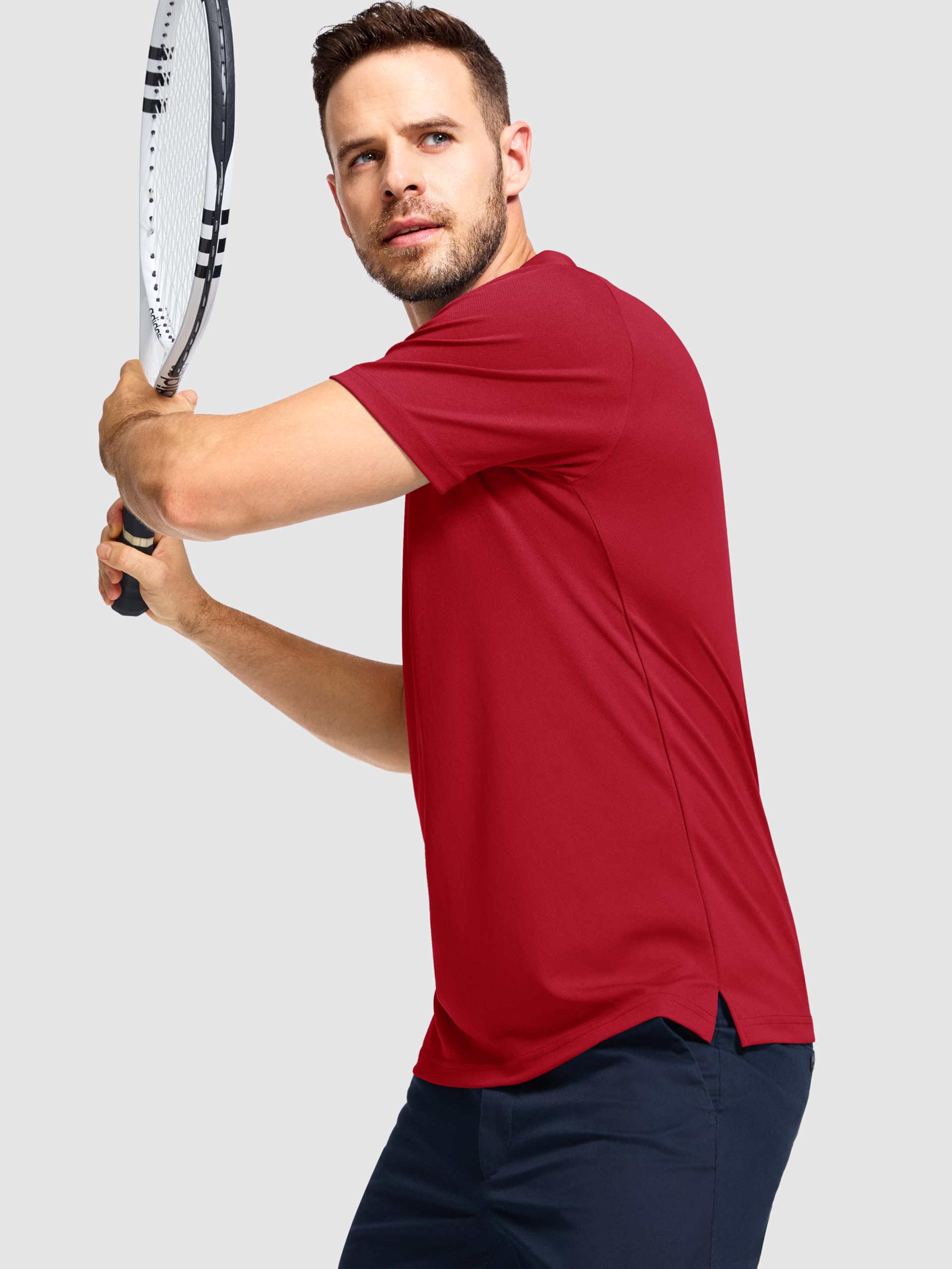3er Pack Poloshirt Herren Kurzarm Atmungsaktiv Sport Polo Shirts Leicht Golf Tennis Polohemd Sommer Schnelltrocknend Tshirt Männer Set