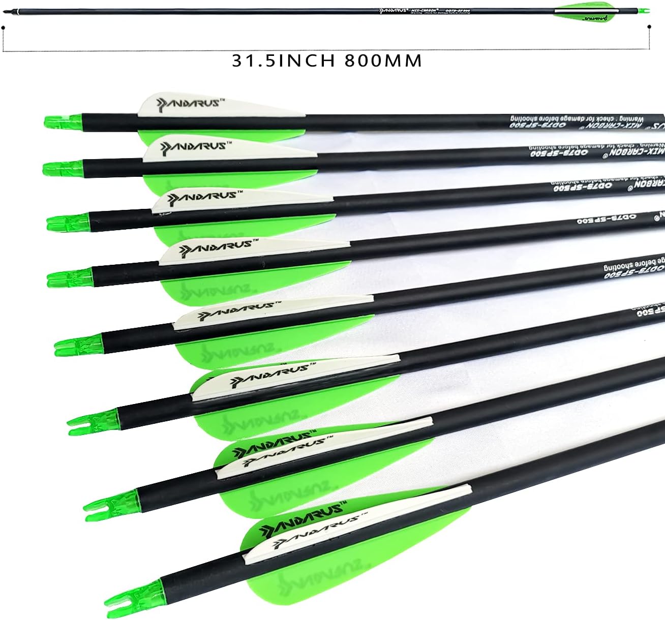 Archery 30/32/28 Inch Carbon Practice Hunting Arrows with Removable for Youth Compound & Recurve Bow Target (Pack of 12)