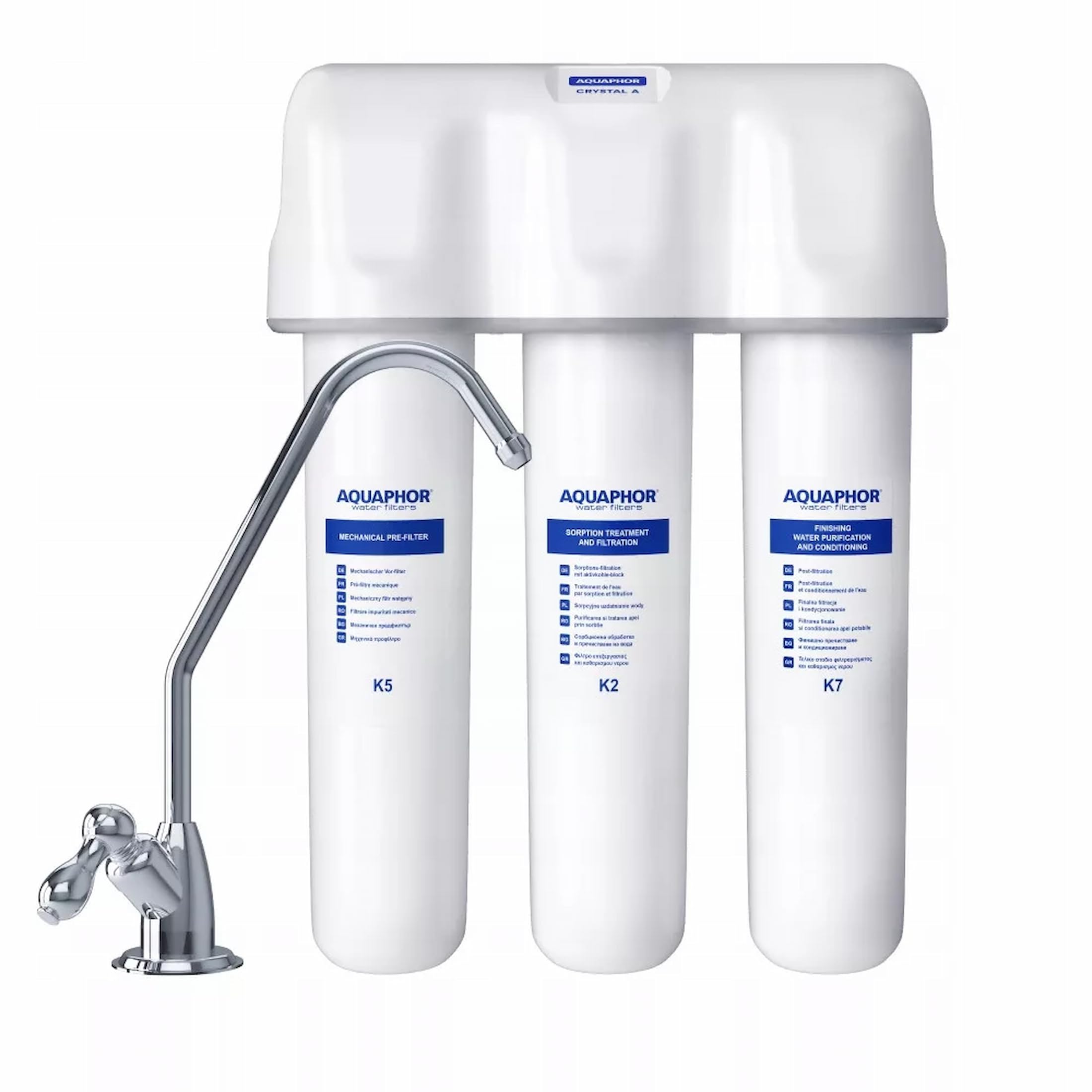 Crystal A (Crystal A) Drinking Water Filter System Under Sink with Separate Faucet (Drinking Water Flow Filter)