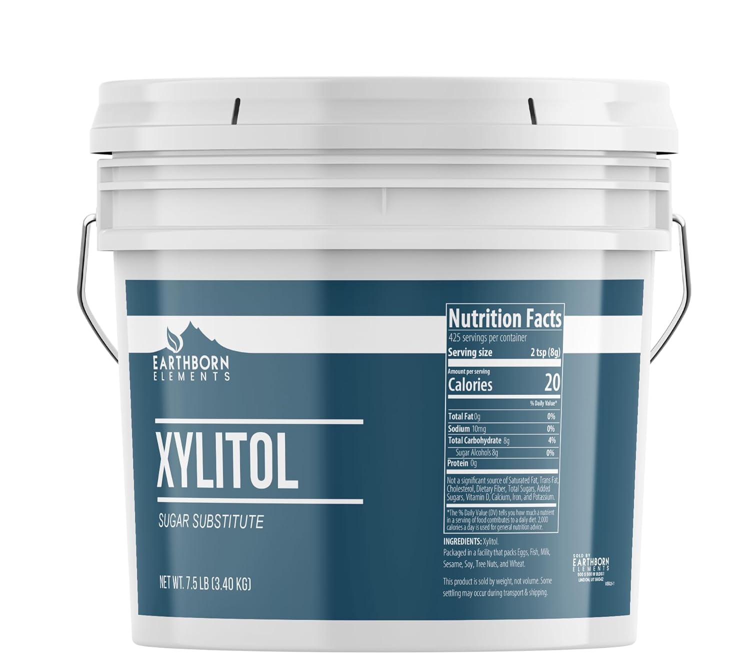 Earthborn Elements Xylitol, Sugar Substitute, Natural Sweetener (1 Gallon)