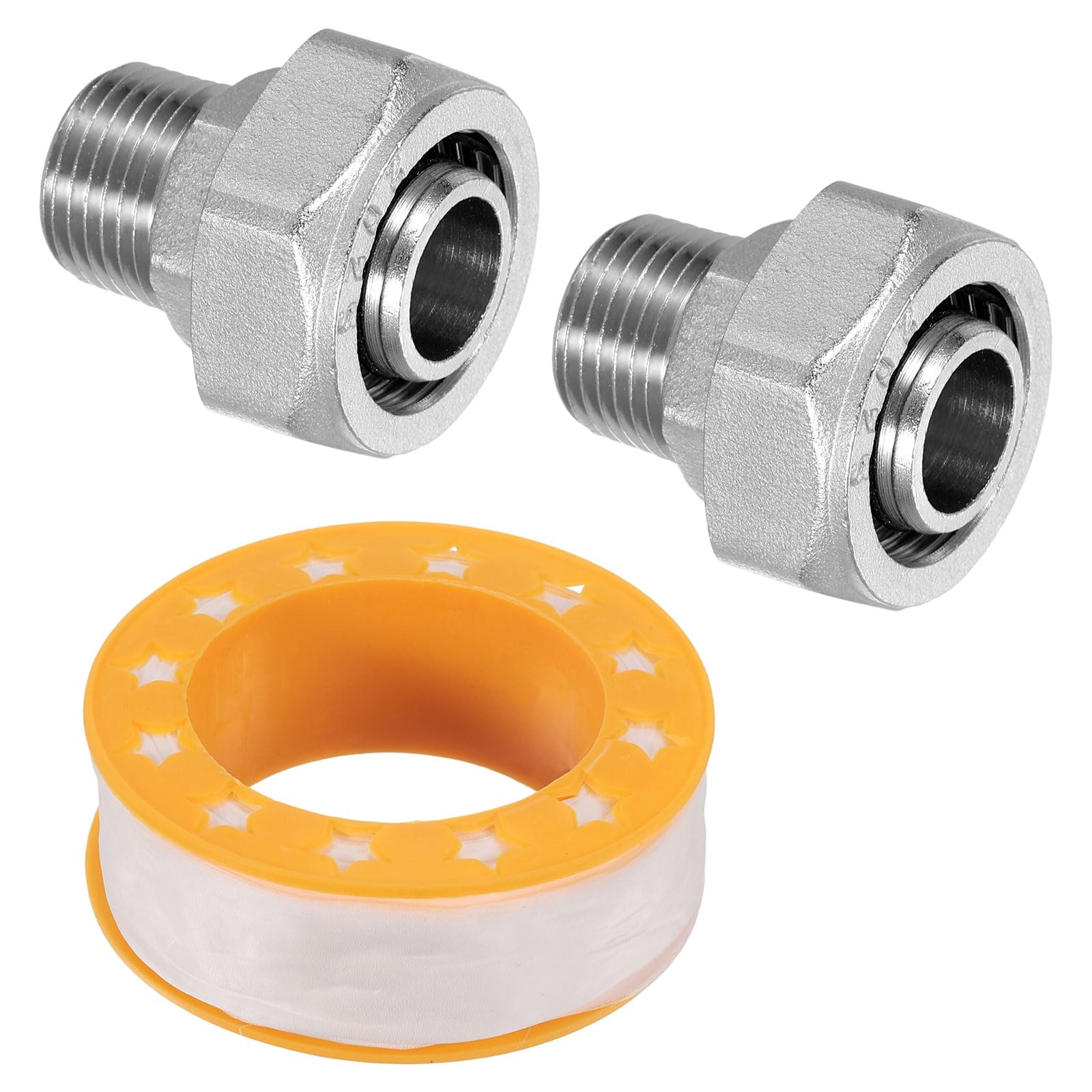 Raccord droit tube air 3/4" en laiton nickelé haute durabilité