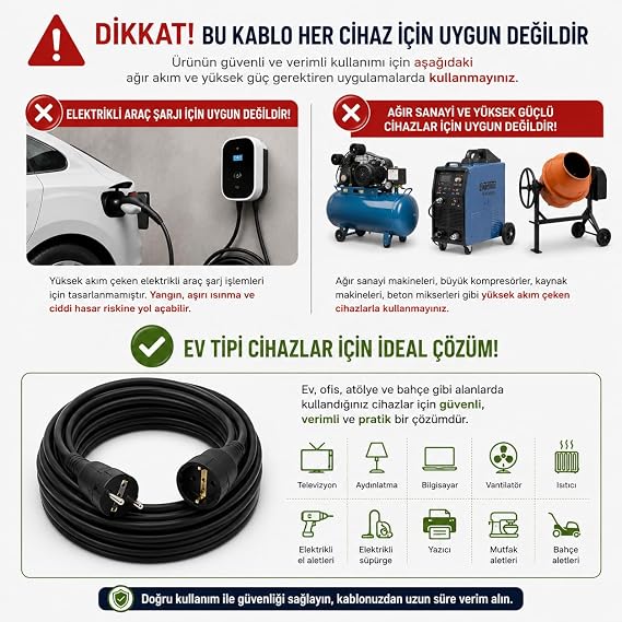 3x2.5mm TTR Grounded Black Rubber Mobile Extension Cable (20 METERS)