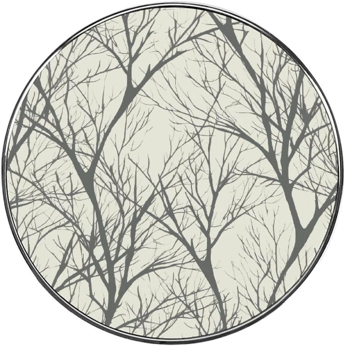 Decorative Round Magnetic Fridge Magnets, Cute Tree Branch Printed Magnetic Refrigerator Sticker Reusable Home Office Blackboard Whiteboard Magnetic Sticker