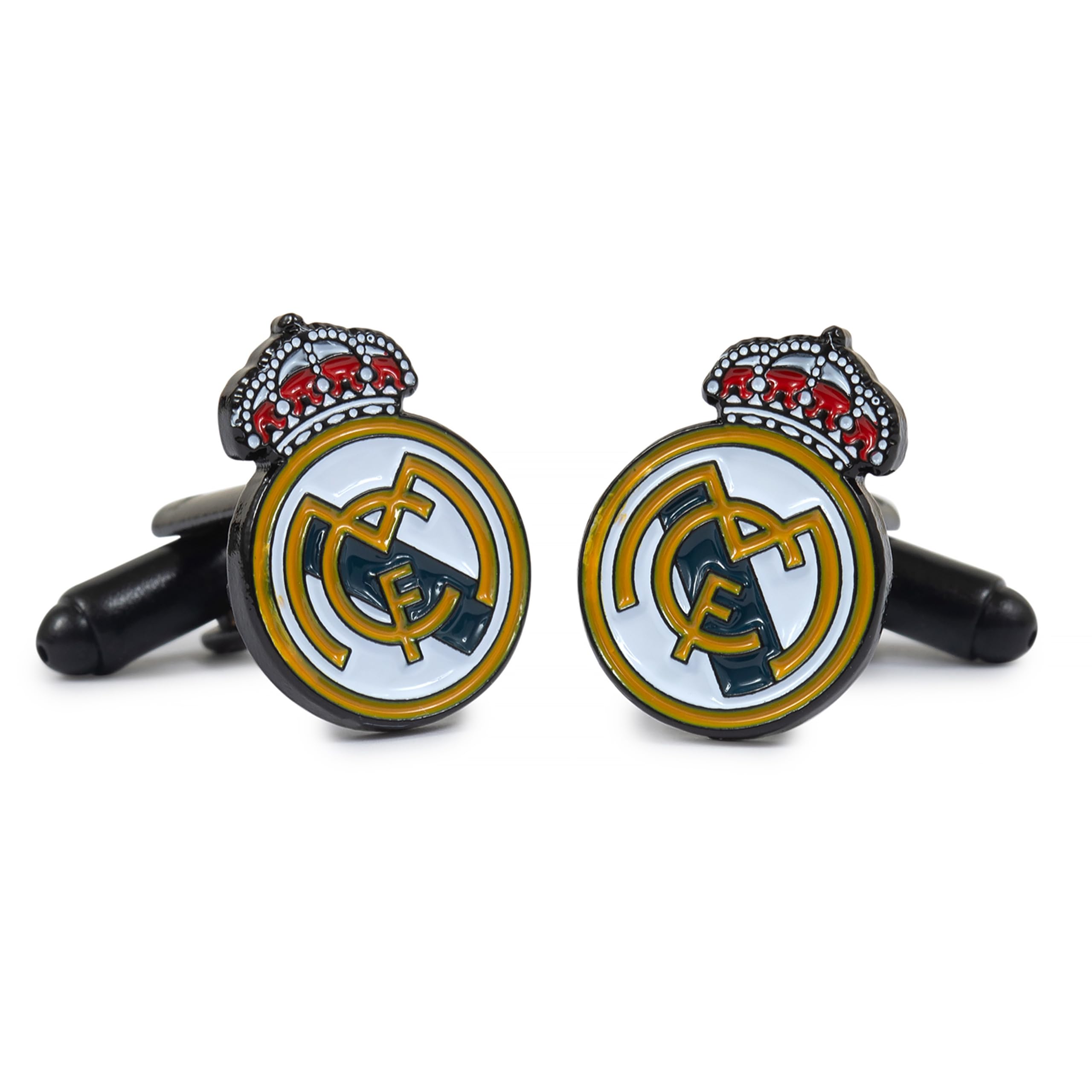 Gemelolandia | Gemelos de Camisa de Equipo de Fútbol Madrileño en Color | Gemelos Originales Para Camisas | Para Hombres y Niños | Regalos Para Bodas, Comuniones, Bautizos y Otros Eventos