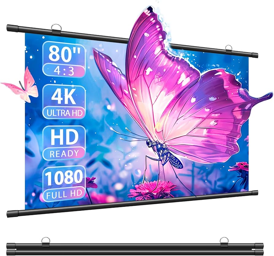 ホームシアター　プロジェクターTH-AX20 80インチスクリーン マンフロット ホームシアタープロジェクターTH-AX20 80インチスクリーン