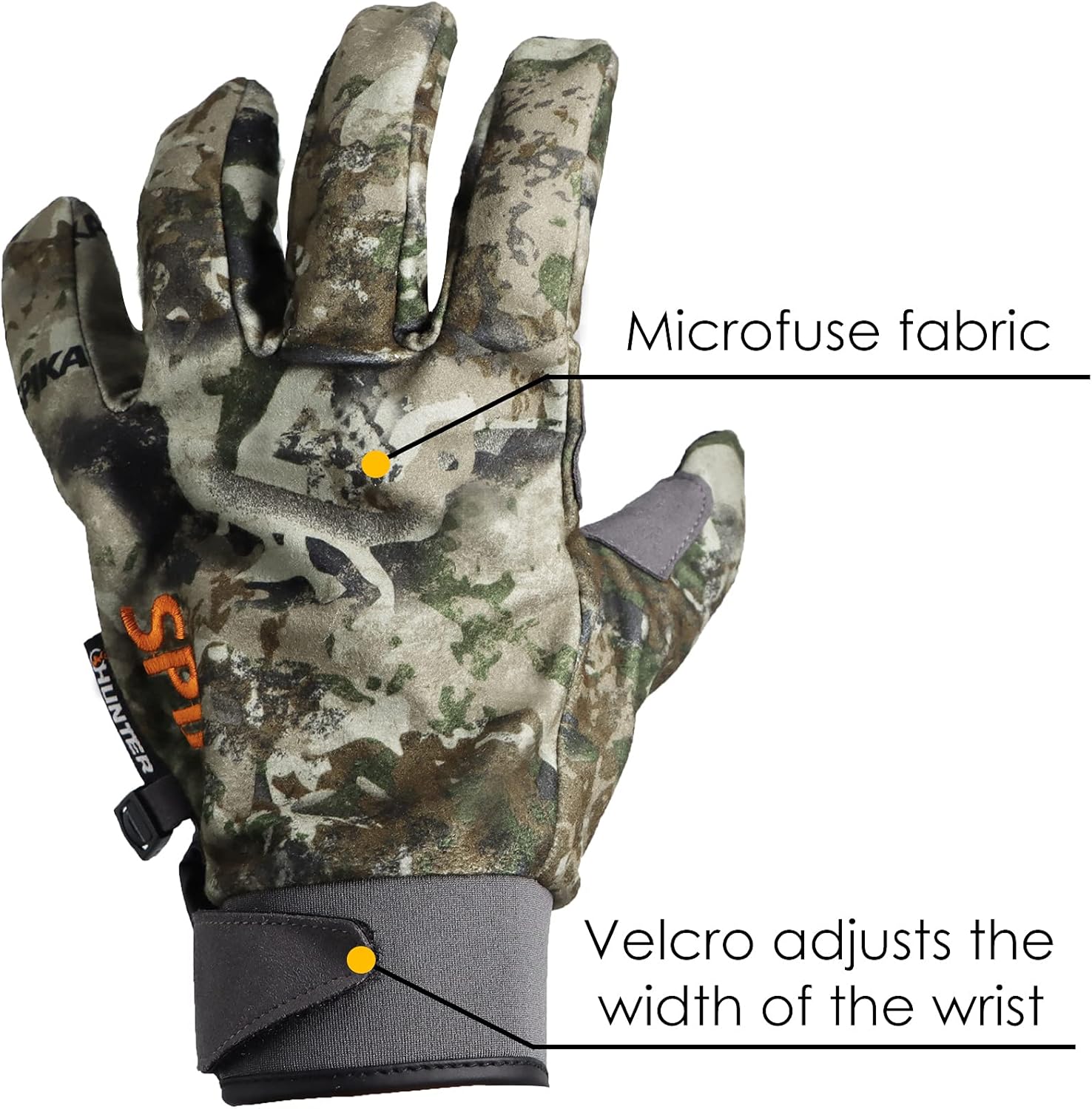 SPIKA Camouflage Fingerless and Full Finger Gloves Touchscreen Non-Slip Outdoor Sports Working Camping Hiking Cycling Climbing Hunting Gloves : Sports & Outdoors