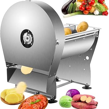 Vegetable Cutter Manual & Electric Food Processor, Adjustable Thickness Slicer & Shredder, Stainless Steel for Cabbage, Onion, Carrot, Easy Food Prep