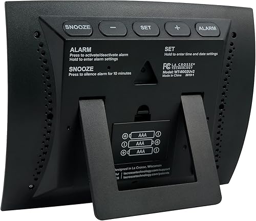 Miniatura 4 de Reloj digital de pared LaCrosseTechnology WT-8002U Plástico Plateado Paquete de 1