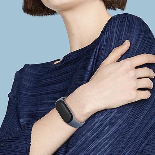 Miniatura 7 de Wanme Bandas compatibles con Xiaomi Mi Band 7 Correa de repuesto para mujeres y hombres, correa deportiva de silicona suave para Xiaomi Mi Band 7