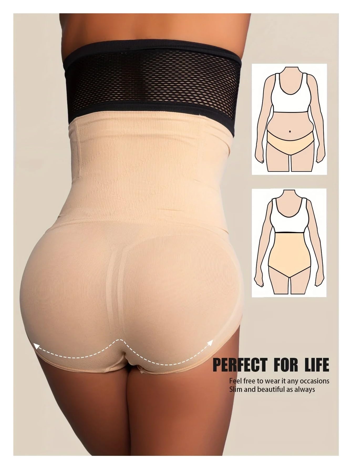 Body Contenitivo Modellante Guaina Modellante Dimagrante for Donna, Modellante a Vita Alta con Controllo della Pancia e valorizzazione dei Glutei