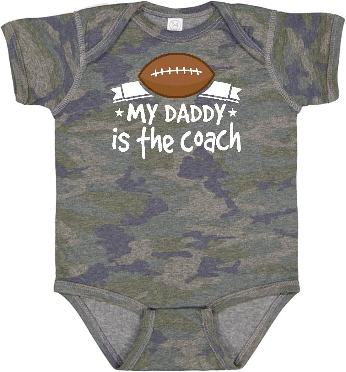 inktastic Football My Daddy Is the Coach Baby Bodysuit