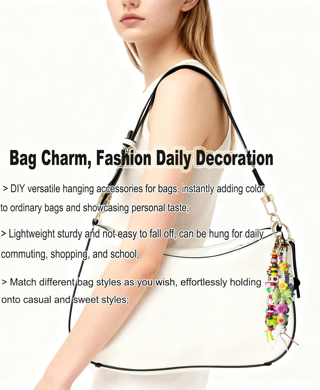 ROPIKIS Bead Keychain Making Kit - 540 PCS 8 Keychains Acrylic Beads Rugby Football/Heart Star Flower/Letter Alphabet Name for Key Chain Bag Charm Jewelry, Crafts Supplies Gift for Girl Women