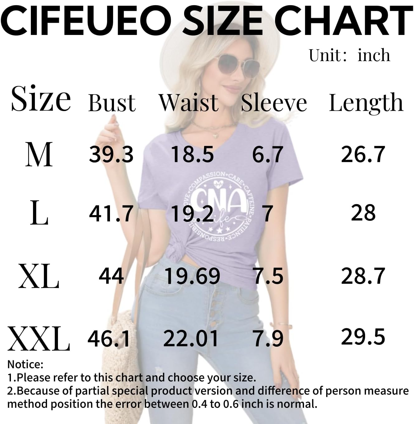 Nurse V Neck T Shirts for Women, Certified Nursing Assistant CNA T-Shirt, Casual CNA Life Short Sleeve Tops