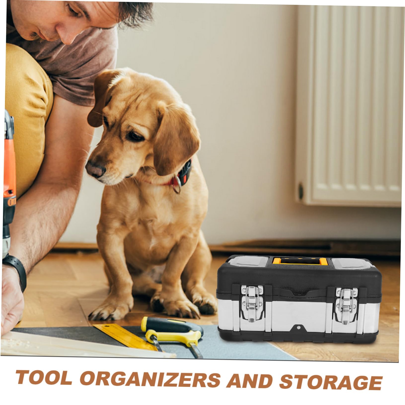 Cassetta portautensili portatile con serratura con bagaglio a mano in acciaio inox Toolbox Organizer per Caja De Herramientas