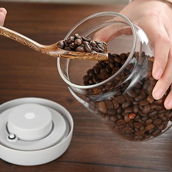 Frasco de vidrio sellado al vacío para café 2.15L miniatura 5
